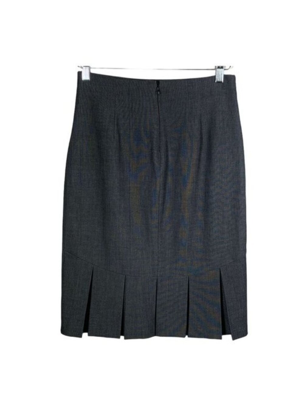 XOXO Womens Black Pencil Skirt Lace Trim Career Office Size 10 Midi - Picture 4 of 8